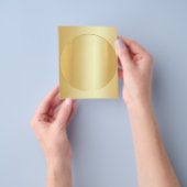 Voeg Jouw tekst Sjabloon Custom Faux Gold Glamorou Flyer (Hand)