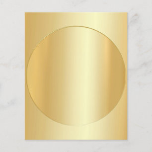 Voeg Jouw tekst Sjabloon Custom Faux Gold Glamorou Flyer