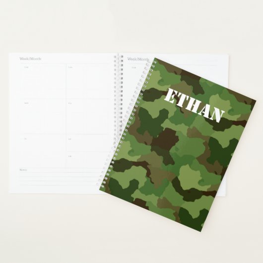 Voeg Jouw tekst toe aan Camouflage van militaire s Planner (Display)
