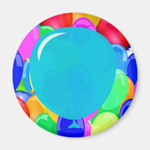 Voeg Jouw tekst toe aan de ballon Magneet