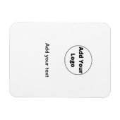 voeg jouw tekst toe - de eenvoudige minimale douan magneet (Horizontaal)