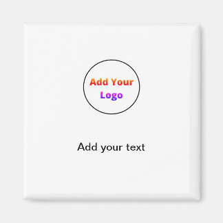 voeg jouw tekst toe - de eenvoudige minimale douan magneet