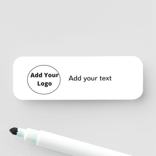 voeg jouw tekst toe - de eenvoudige minimale douan naamplaatje (In situ)