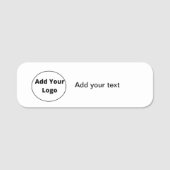 voeg jouw tekst toe - de eenvoudige minimale douan naamplaatje (Voorkant)