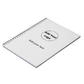 voeg jouw tekst toe - de eenvoudige minimale douan notitieboek (Linkerzijde)