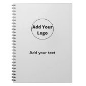 voeg jouw tekst toe - de eenvoudige minimale douan notitieboek (Voorkant)