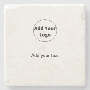 voeg jouw tekst toe - de eenvoudige minimale douan stenen onderzetter