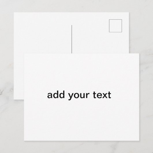 voeg jouw tekst toe eenvoudig te personaliseren mi briefkaart (Voorkant / Achterkant)