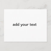 voeg jouw tekst toe eenvoudig te personaliseren mi briefkaart (Voorkant)