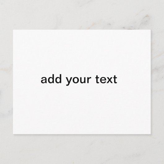 voeg jouw tekst toe eenvoudig te personaliseren mi briefkaart (Voorkant)