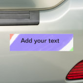 voeg jouw tekst toe eenvoudig te personaliseren mi bumpersticker (Op auto)