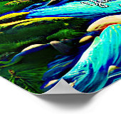 Voeg Jouw tekst toe, Fantasy Mountain Stream bij S Poster (Hoek)