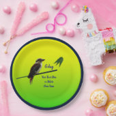 Voeg Jouw tekst toe, Kookaburra Australia Day Part Papieren Bordje (Feest)