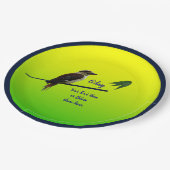 Voeg Jouw tekst toe, Kookaburra Australia Day Part Papieren Bordje (Gekanteld)