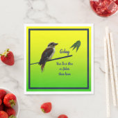 Voeg Jouw tekst toe, Kookaburra Australia Day Part Servet (Insitu)