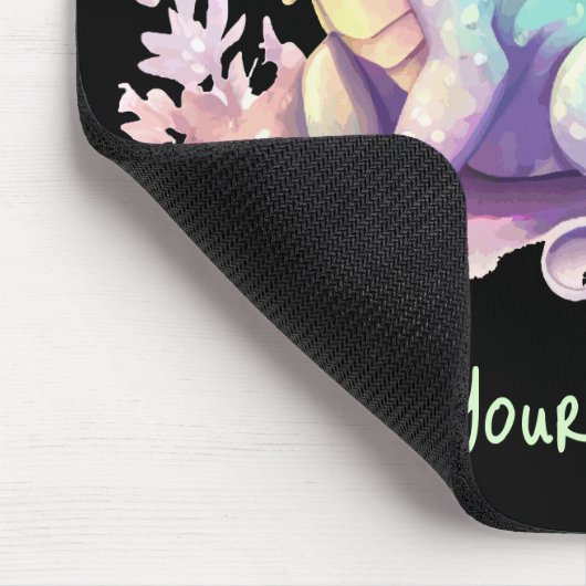 Voeg Jouw tekst toe - Mousepad Muismat (Hoek)
