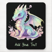 Voeg Jouw tekst toe - Mousepad Muismat (Voorkant)