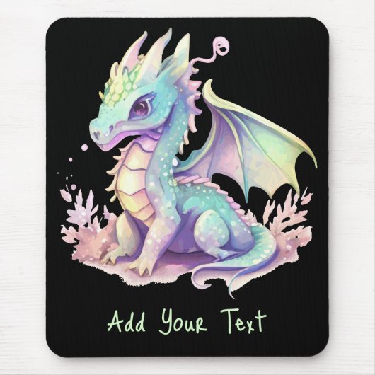 Voeg Jouw tekst toe - Mousepad Muismat (Voorkant)