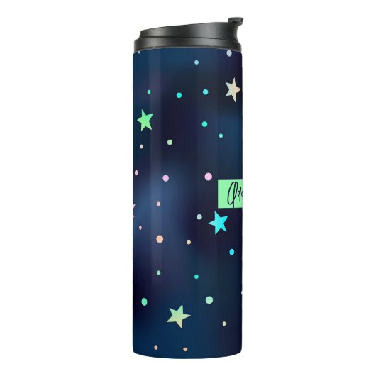 Voeg Jouw tekst toe — thermische trommel Thermosbeker (Gedraaid links)