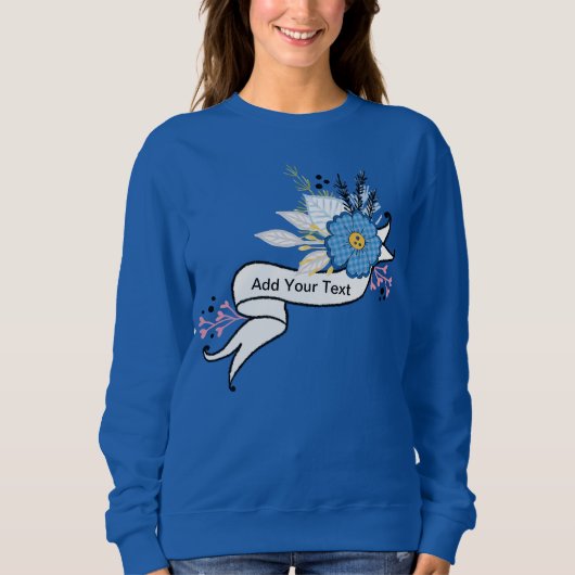 Voeg Jouw tekst toe - Weesshirt voor de basis Trui (Voorkant)