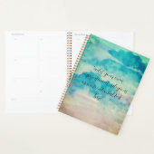 Voeg Jouw tekst Waterverf prachtige blauwe hemden Planner (Display)