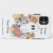 Voeg jouw tekst White ghost in de tuin Cartoon Case-Mate iPhone Case (Achterkant (horizontaal))