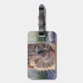 Voeg Kat Foto Aanpassen Toe Bagagelabel (Achterkant verticaal)