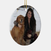 Voeg kerstboomversiering voor gezelschapsdieren to keramisch ornament (Rechts)