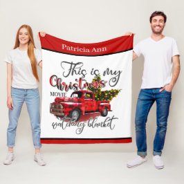 voeg kerstfilm toe fleece deken