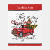 voeg kerstfilm toe fleece deken (Voorkant)