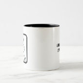 Voeg Kind's kunstwerk Vaderdag gepersonaliseerd to Tweekleurige Koffiemok (Center)