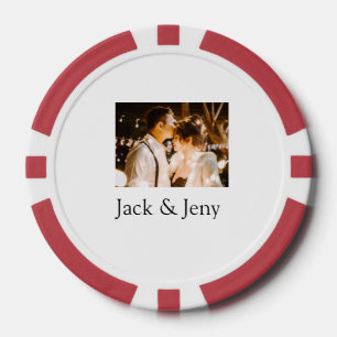 voeg koppel foto naam valentijnsdag liefde romanti poker chips