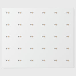 Voeg koppel naam letter trouw gouden hart glitters cadeaupapier