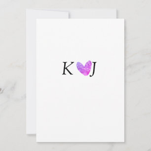 Voeg koppel naam letter trouw roze hart glitters t feestdagenkaart