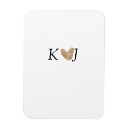 Voeg koppel naam letter trouwdag goud glitters toe magneet