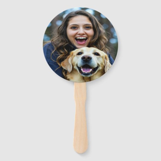 Voeg Labrador Retriever Foto Personaliseer toe Handwaaier (Voorkant)