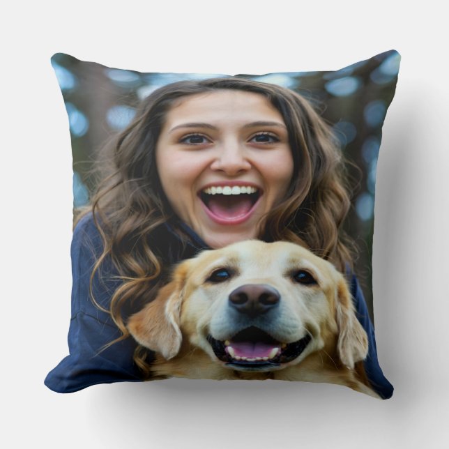 Voeg Labrador Retriever Foto Personaliseer toe Kussen (Voorkant)