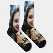 Voeg Labrador Retriever Foto Personaliseer toe Sokken (Rechts)