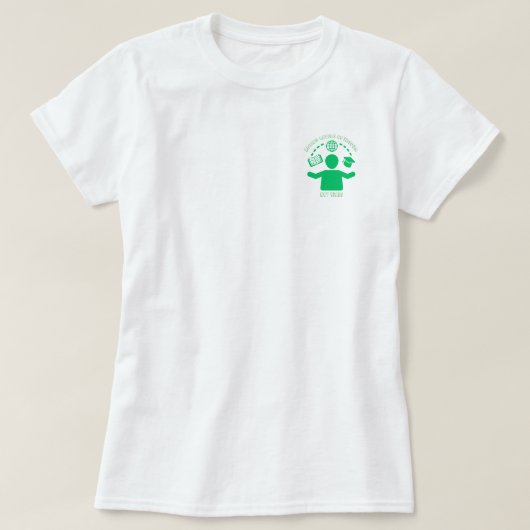 Voeg lagen van wijsheid toe, geen jaren. t-shirt (Design voorkant)