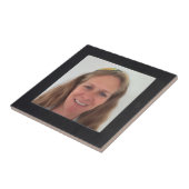 Voeg Lijst Foto zwart-vierkantje toe Tegeltje (Zijkant)