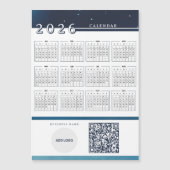 Voeg Logo 2026 Kalender QR-code Magnetische Kaart (Voorkant)