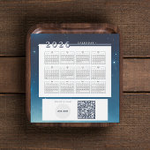 Voeg Logo 2026 Kalender QR-code Magnetische Kaart 