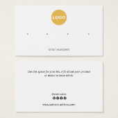 Voeg Logo 4-studenige Kaart voor het oorbaar maken (Voorkant /achterkant)