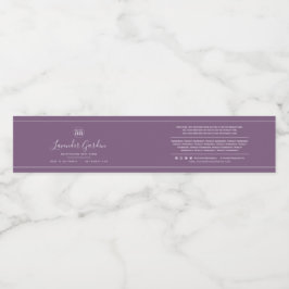 Voeg logo aangepaste kleur ingrediënten productlab waterfles etiket