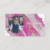 Voeg logo aangepaste LOGO voor bedrijven en social Visitekaartje (Achterkant)