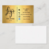 Voeg logo aangepaste LOGO voor bedrijven en social Visitekaartje (Voorkant / Achterkant)