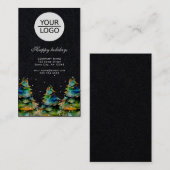 Voeg Logo Aangepaste tekst Kerstmis dennenboom pro Visitekaartje (Voorkant / Achterkant)