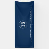 Voeg Logo Adres Website Aangepaste Kleur Bedrijf t Spandoek (Verticaal)