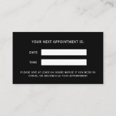 Voeg Logo Bedrijfs Professionele Onderneming toe Afsprakenkaartje (Achterkant)