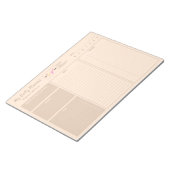 Voeg Logo beige persoonlijke, niet-gedateerde dage Notitieblok (Schuin)